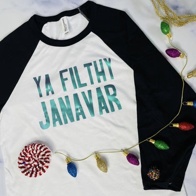 Ya Filthy Janavar 3/4 Sleeve Desi Holiday Shirt