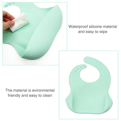 Silicone Bib Marble