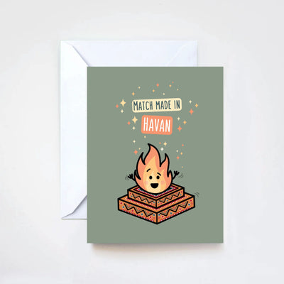 Match Made in havan card by The Cute Pista