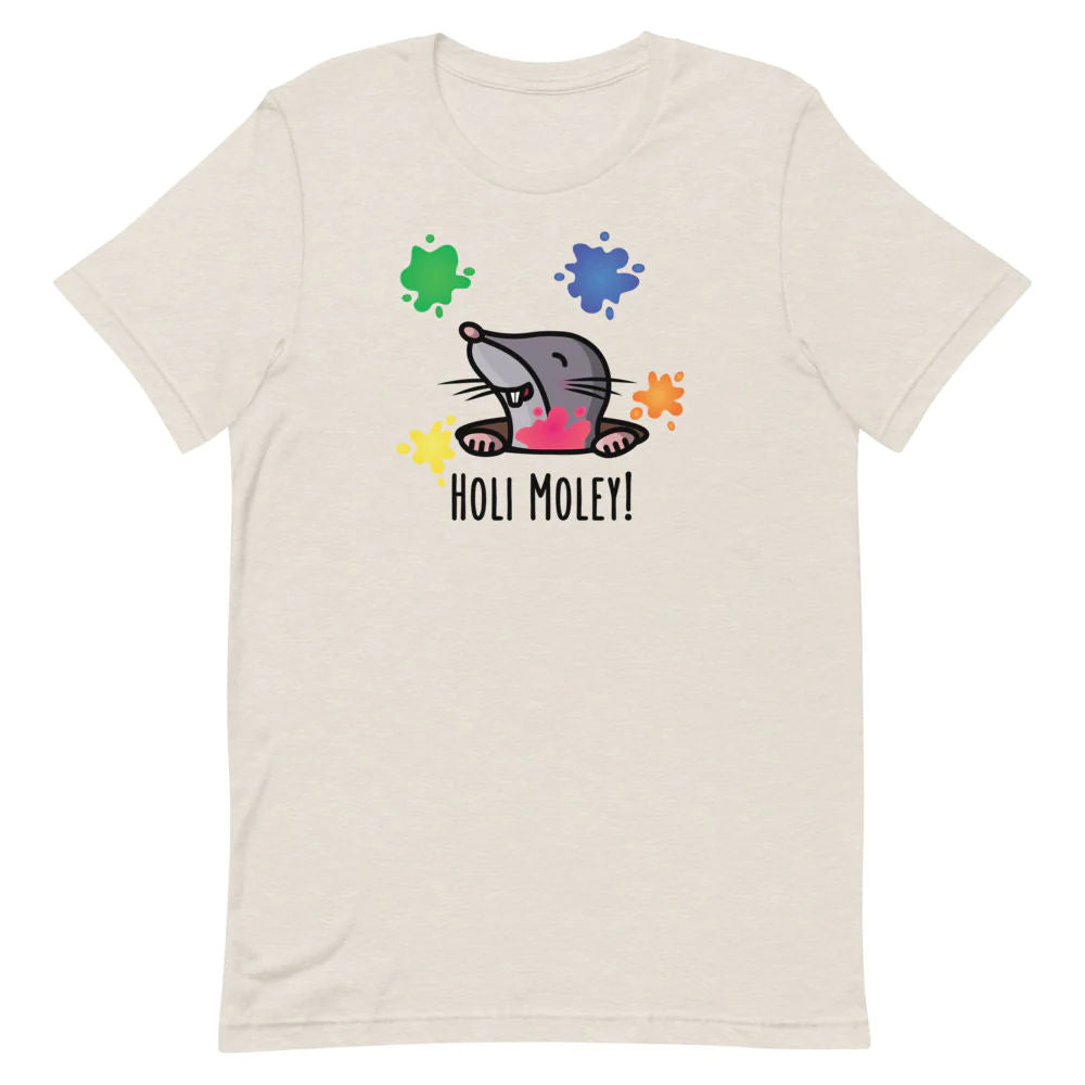 Holi Moley Adult T-shirt by The Cute Pista 