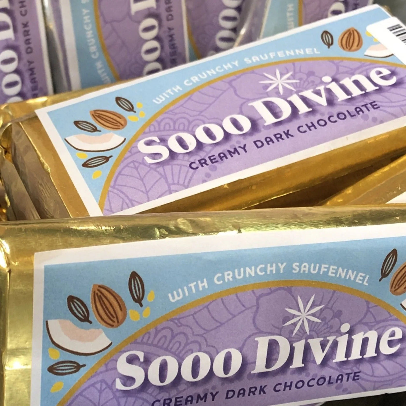 Sooo Divine Dark Chocolate Bar With Biscotti Crumbs