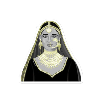 Bubble-free Sticker: Gold Jewelry Rani