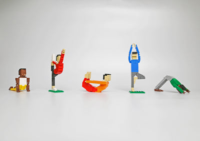 Yoga Asanas Building Blocks Set