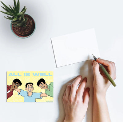 3 Idiots | All Is Well | Bollywood Postcard