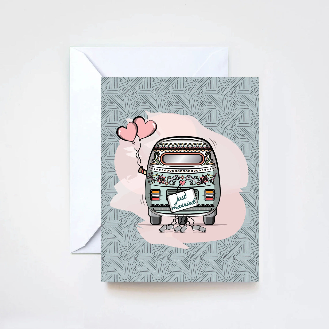 Just Married card by The Cute Pista