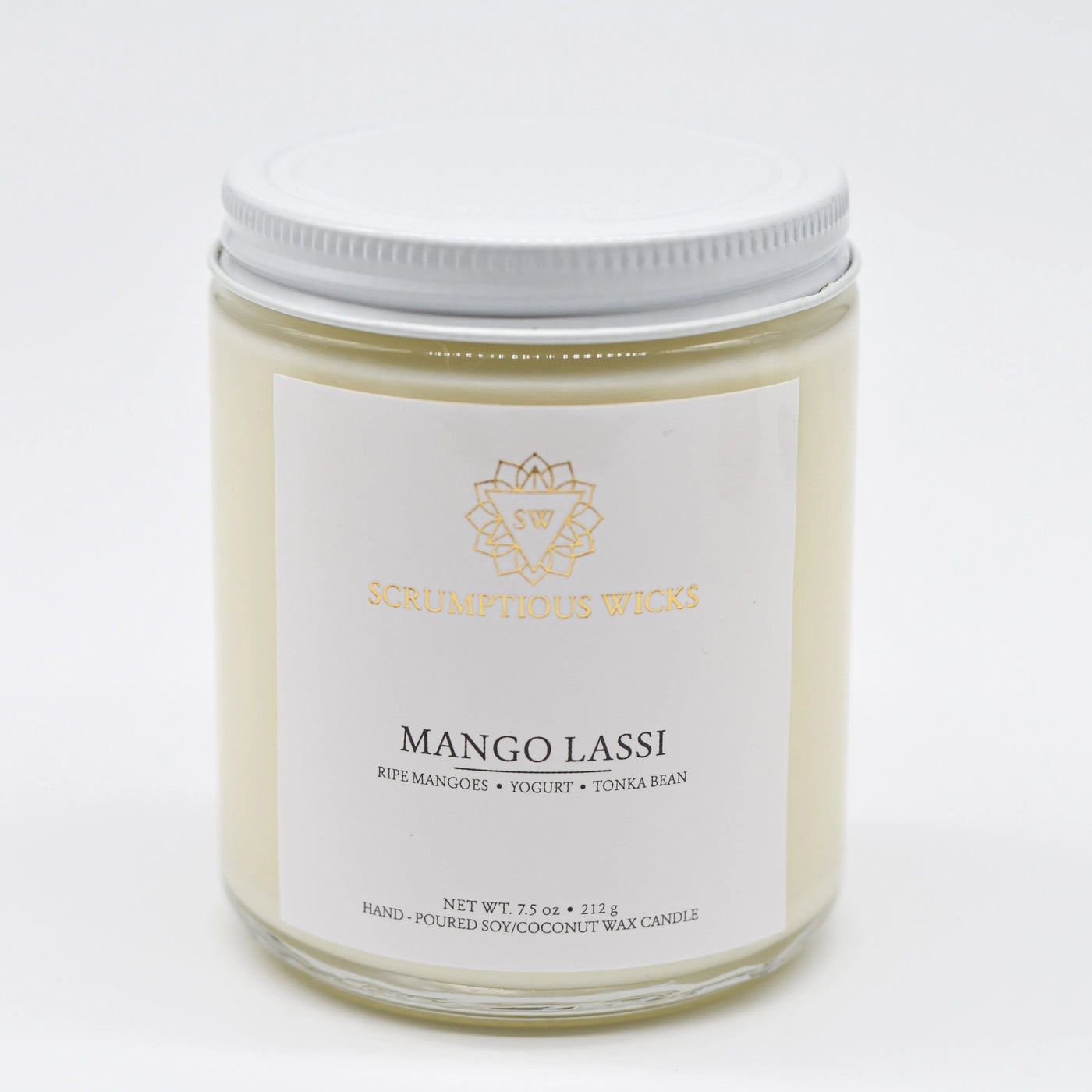 Mango Lassi Jar candle by Scrumptious Wicks