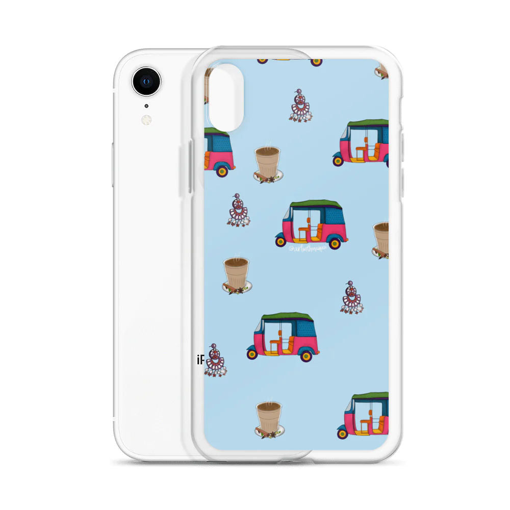 Auto, Earrings, and Chai Blue Phone Case: iPhone