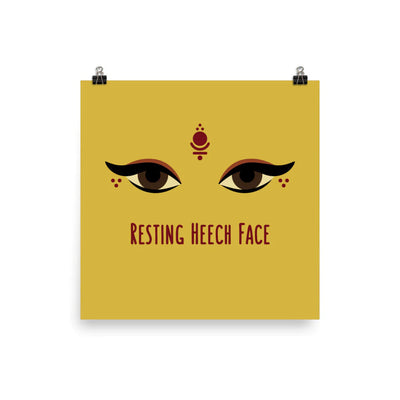 Resting Heech Face Art Print by The Cute Pista 