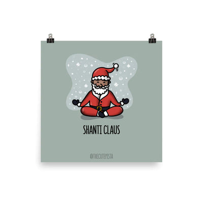Shanti Claus Art Print by The Cute Pista 