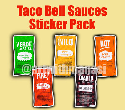 Desi Taco Bell Sticker Pack