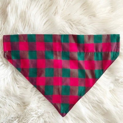 Pink and Green Dog Bandana by Pawesome Desi Boutique