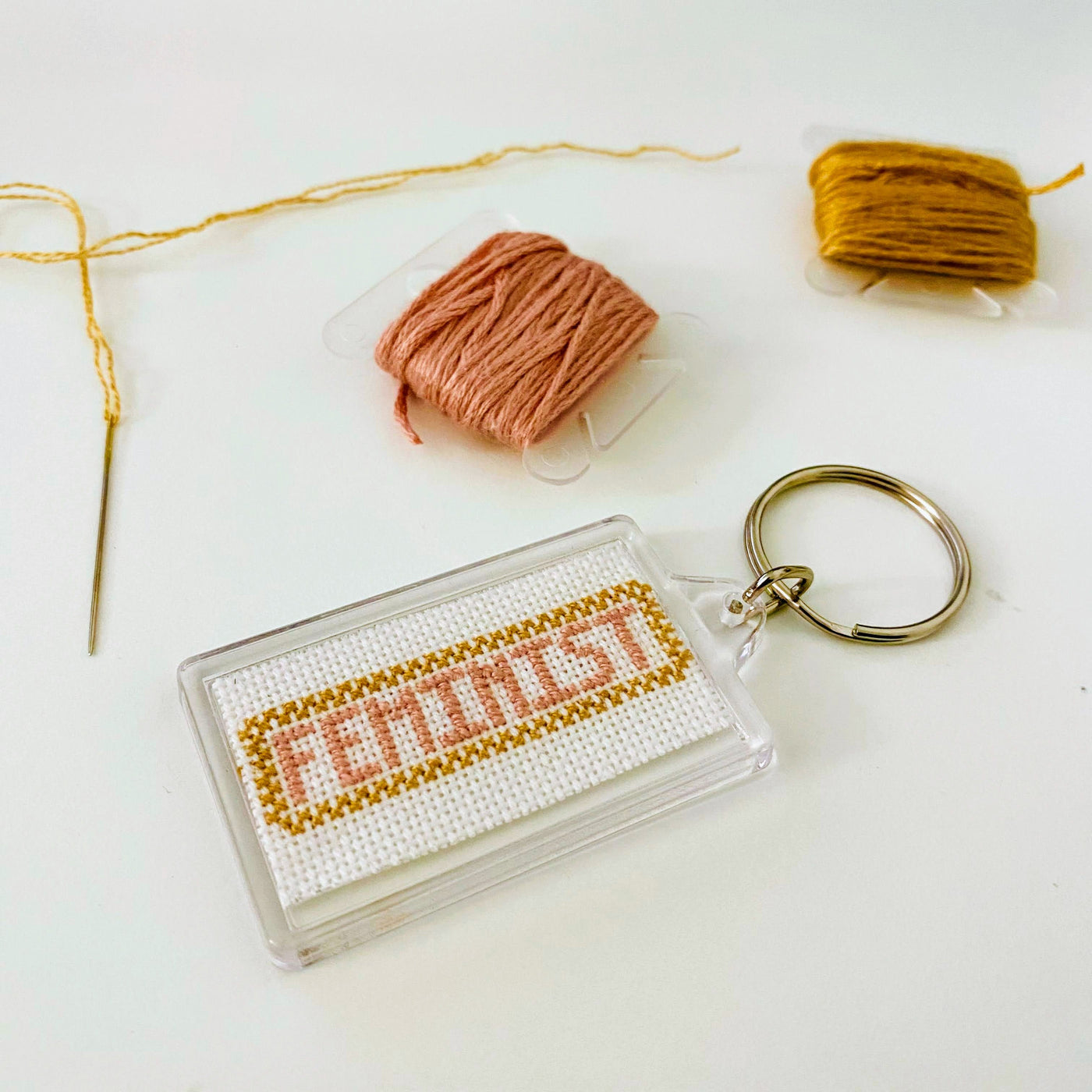 Custom Embroidered Acrylic Frame Keychain (100% of Proceeds Donated)