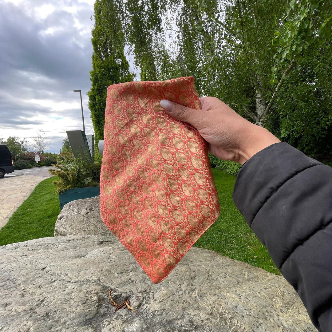 Brocade pet bandana and bowtie