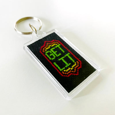 Custom Embroidered Acrylic Frame Keychain (100% of Proceeds Donated)