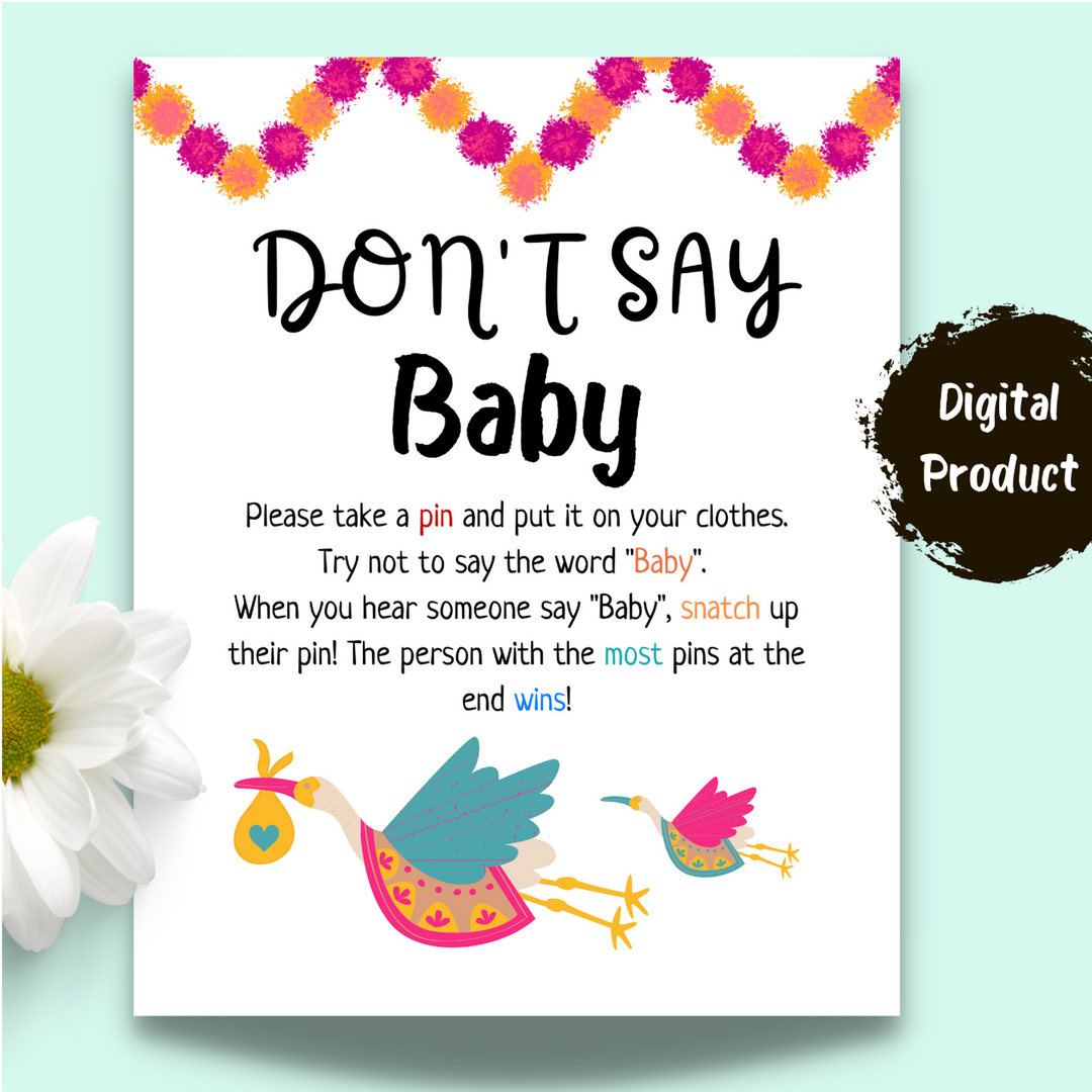 Baby Shower Game: Don't Say Baby – Modern Desi baby-shower-game-don-t-say-baby-modern-desi