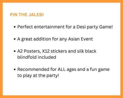 Pin the Jalebi- Asian Event Game