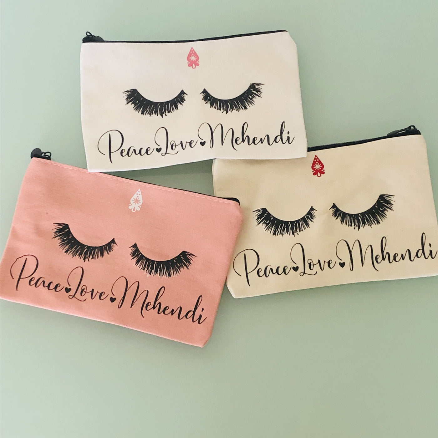 Eyelash Canvas Pouch