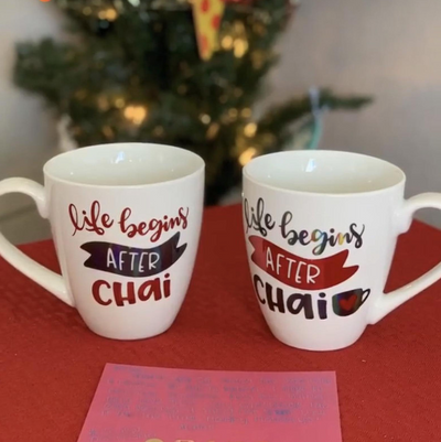 Life Begins After Chai Set of Mugs