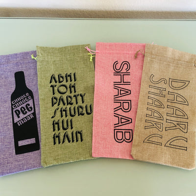 Abhi Toh Party Shuru Hui Hain Wine Bag