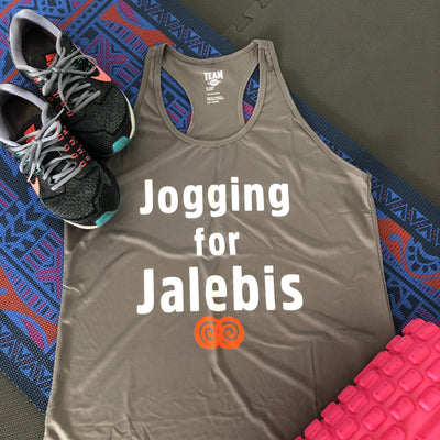 Jogging for Jalebis Racerback