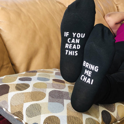 Bring Me Chai Crew Socks