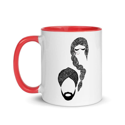 Desi Girl and Guy Ceramic Mug by Sakala