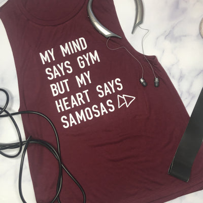 Mind Gym Heart Samosas Women's Muscle Tank