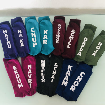 Bollywood & Chill Crew Socks
