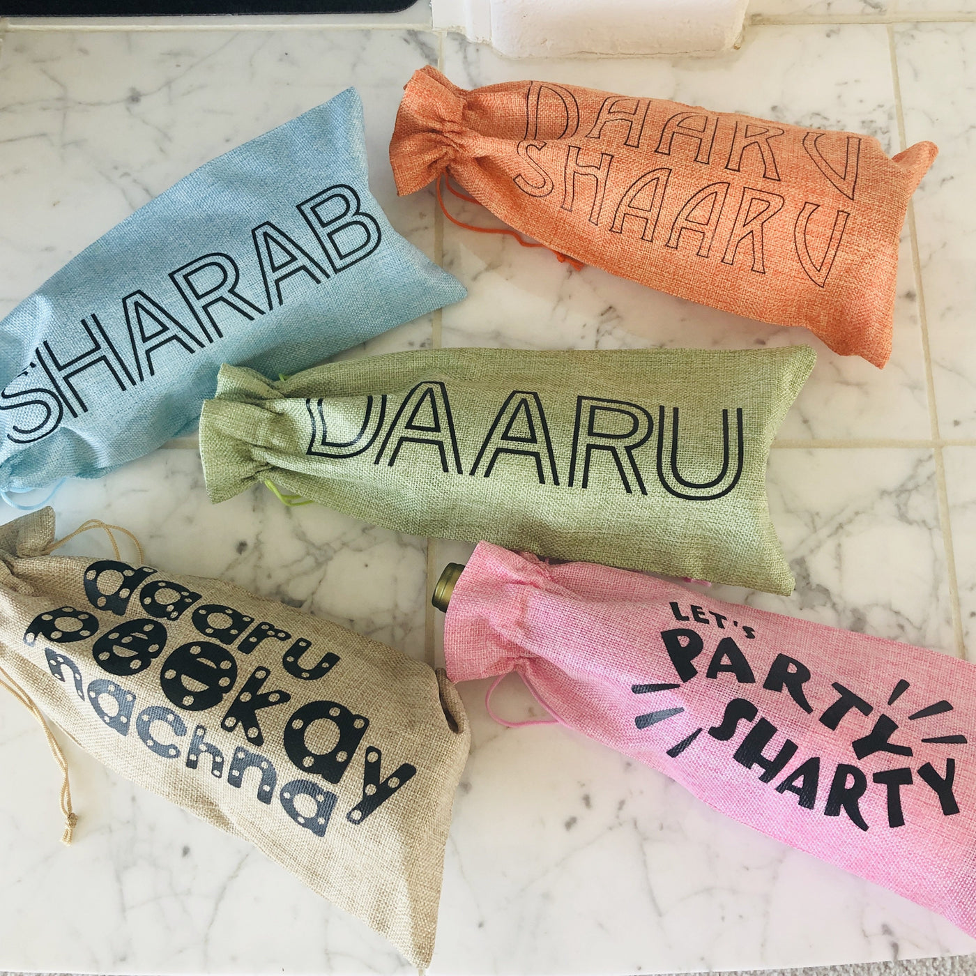 Daaru Peekay Nachna Wine Bag