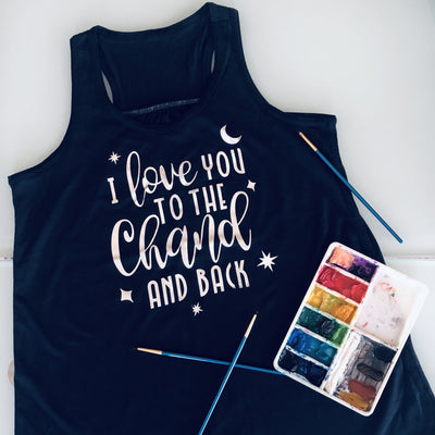 I Love you the Chand and Back Kids Tank Top