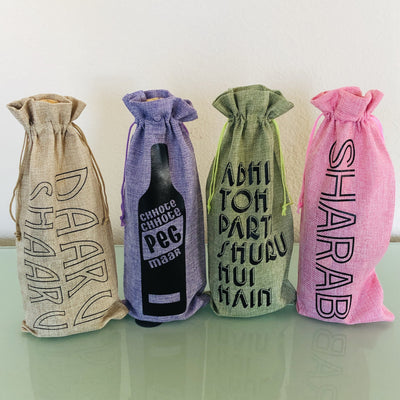 Abhi Toh Party Shuru Hui Hain Wine Bag