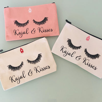 Eyelash Canvas Pouch