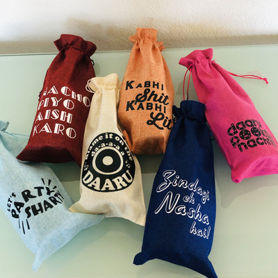 Daaru Peekay Nachna Wine Bag