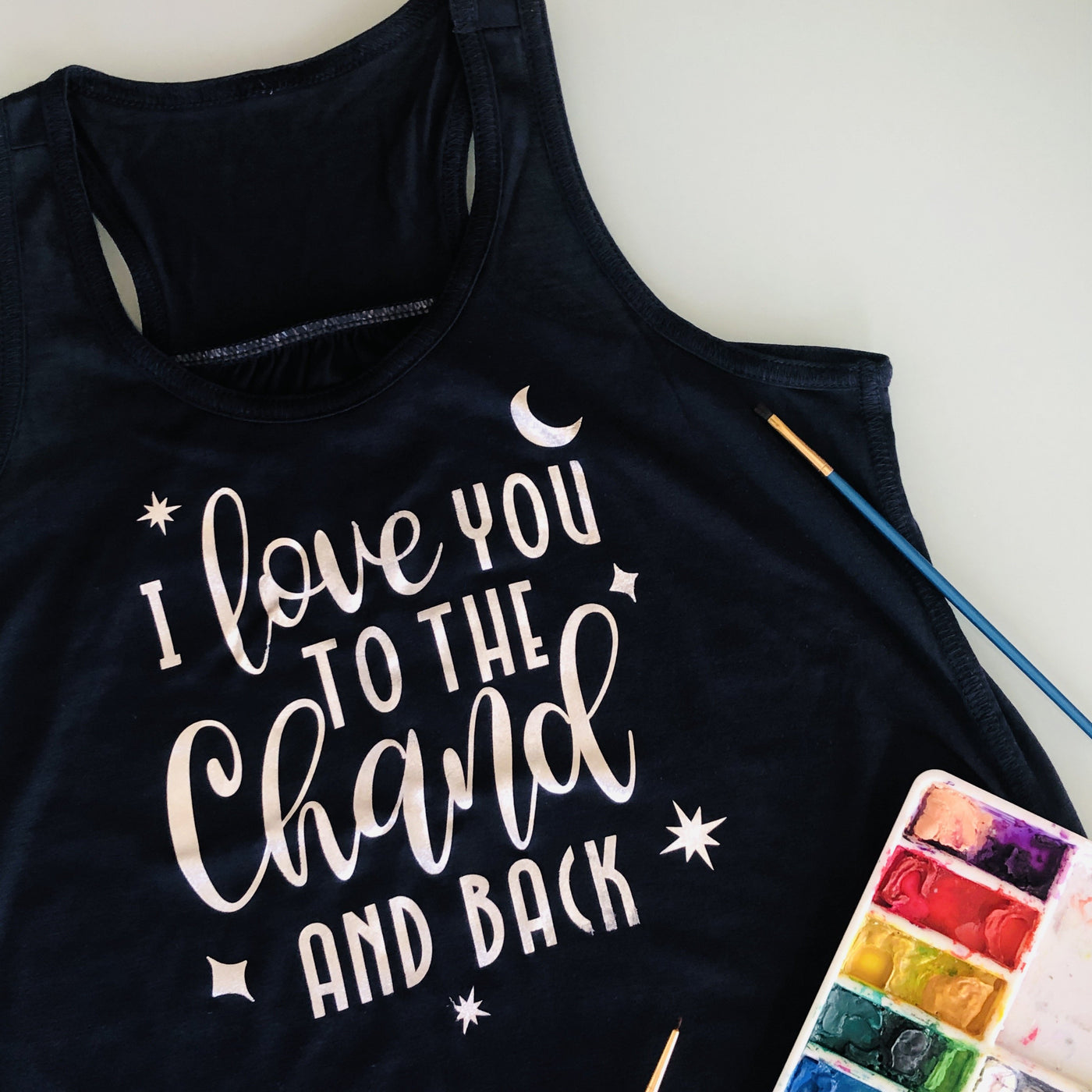 I Love you the Chand and Back Kids Tank Top