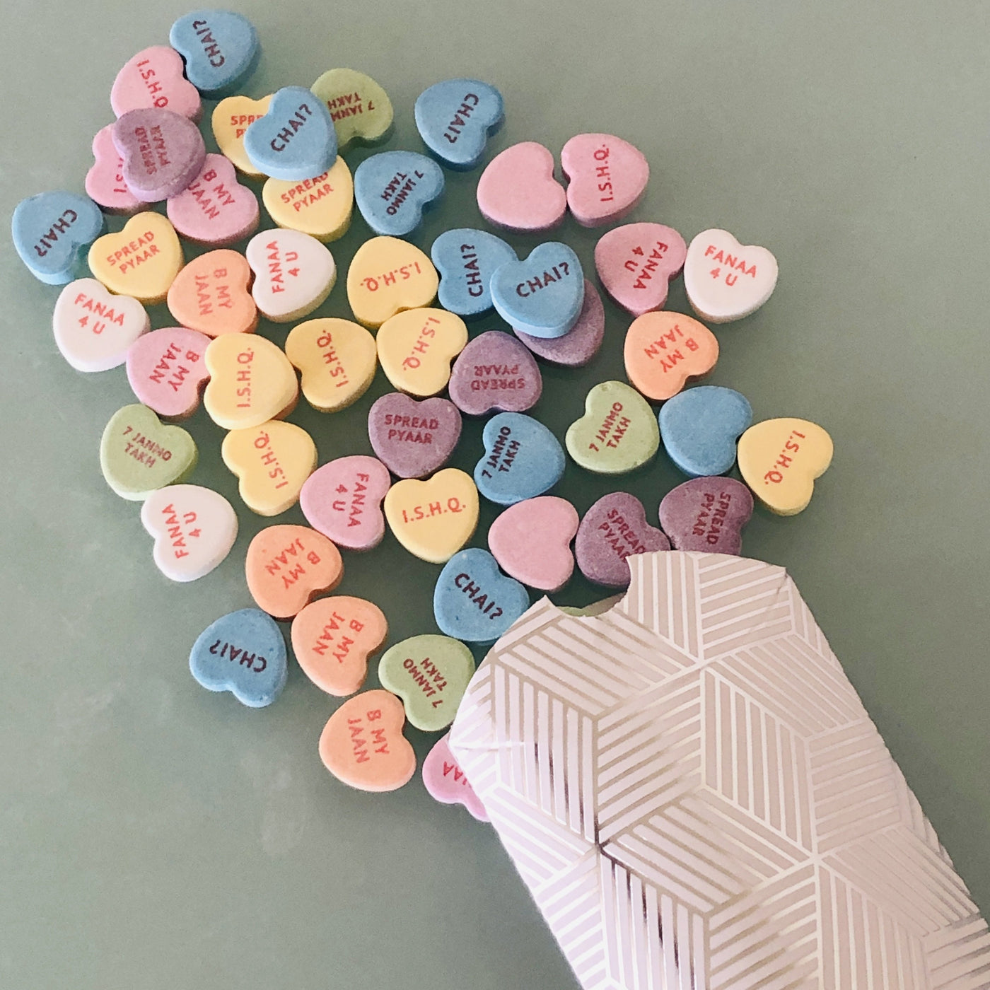 Sweet Desi Candy Hearts